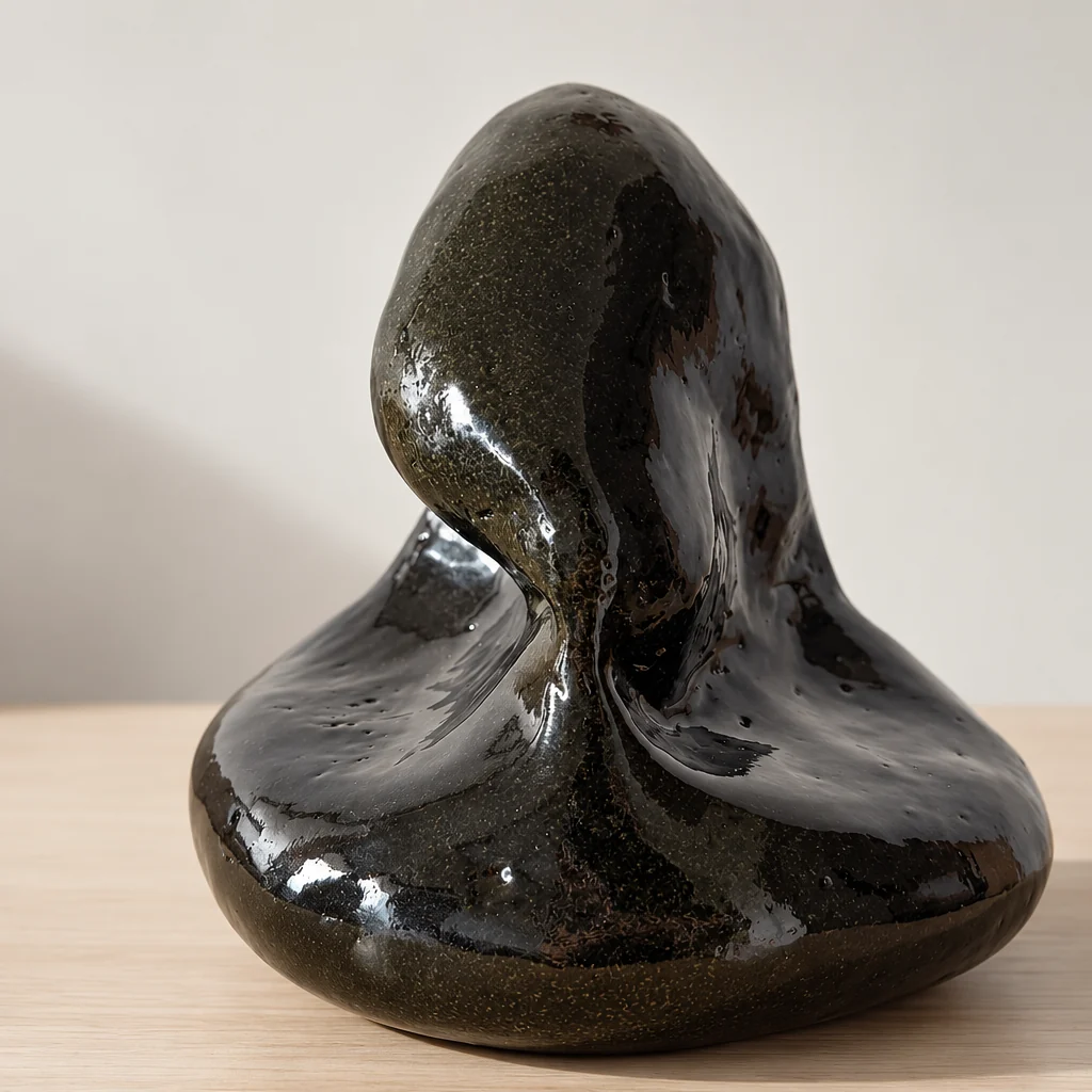 Kiss, a hand-built ceramic artwork